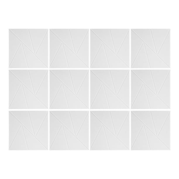 12 paneles acústicos: paneles de espuma autoadhesivos de alta densidad insonorizantes para decoración de paredes y reducción de ruido en estudios y oficinas domésticas.