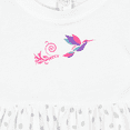 thumbnail image 4 of Inktastic Hummingbird Flying Swirl Girls Baby Dress, 4 of 5