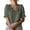 Army Green, variant on Women Ruffle V Neck Blouse Puff Short Sleeve Casual Boho Vacation Beach Loose Tops, Black XXL