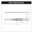 thumbnail image 2 of Hickory Hardware Drawer Slide Collection Ball Bearing Full Ext 22" - Cadmium, 2 of 6