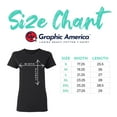 thumbnail image 4 of American Flag Heart Collection Women's July 4th Patriotic USA Ladies Graphic T-Shirt - 3 Hearts, 4 of 4