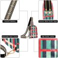 thumbnail image 6 of FORMRS Womens Crossbody Sling Bag Travel Daypack Shoulder Chest Backpack, Green Plaid, 6 of 7