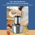 thumbnail image 4 of Amdohai Electric Meat Grinder 3L Large Household Capacity Stainless Steel 2 Gears 300W High Power Kitchen Cooker Blender, 4 of 8