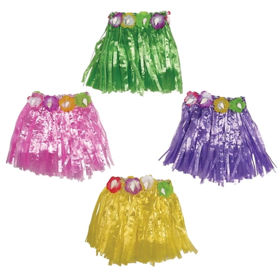 Beistle Luau Party Drink Hula Skirts, assorted colors (Case of 48)