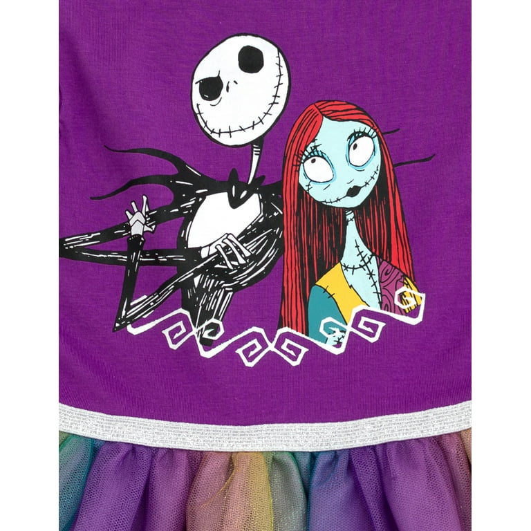 Disney Nightmare Before Christmas Jack Skellington Sally Tulle Dress  Toddler to Big Kid - Walmart.com