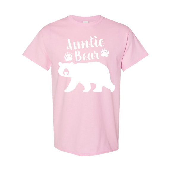 Inktastic Auntie Bear in White T-Shirt