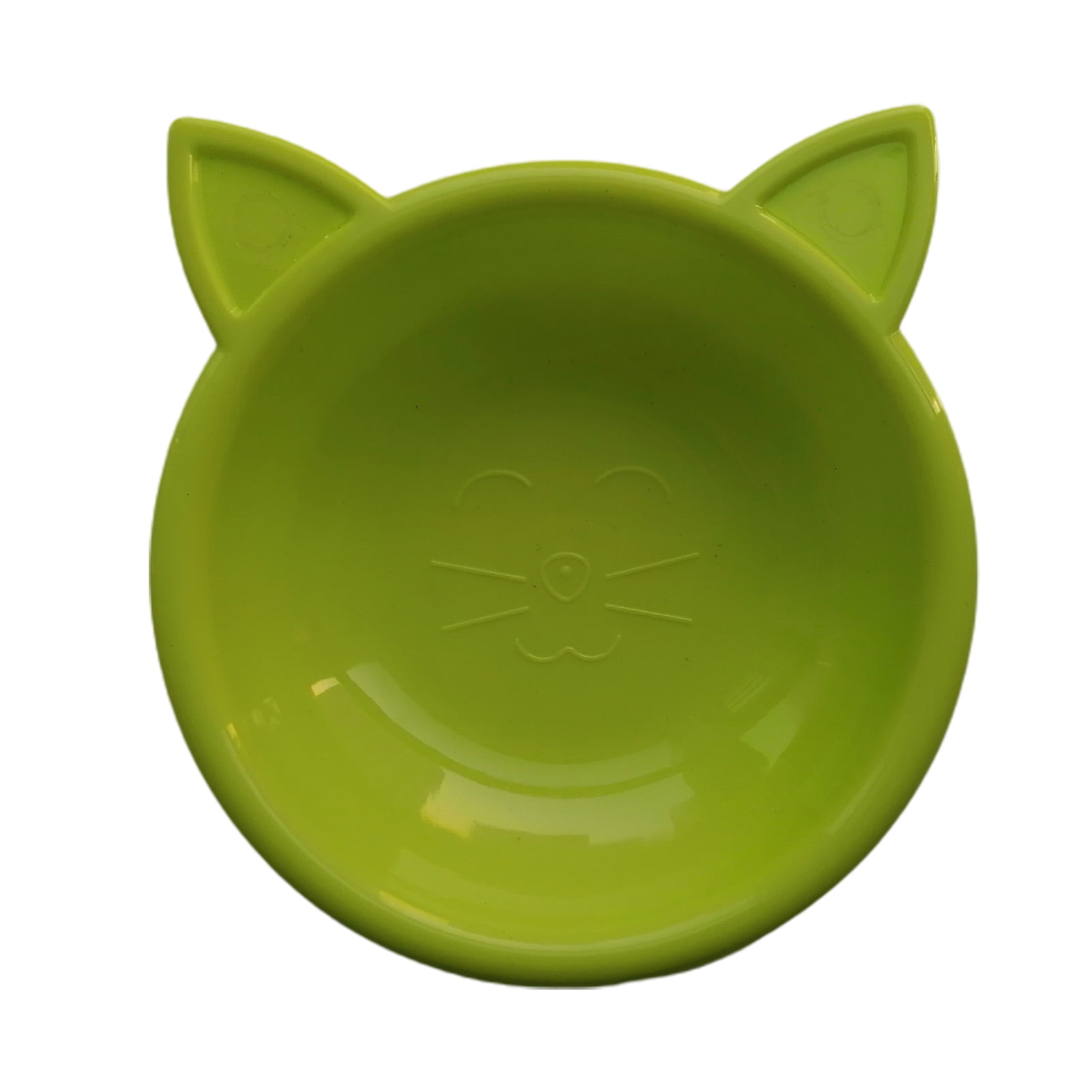 HEVIRGO Pet Food Bowl Cat Face Shape Large Capacity Feeding Dish Cat