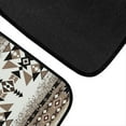 thumbnail image 5 of Renewold Front and Rear Car Floor Mats 4 Pieces Auto Carpet All Weather Protection Non-Slip Rubber Backing Universal Fit for Car Truck Sedan SUV, Southwest American Tribal Light Brown, 5 of 7