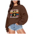 thumbnail image 2 of TINZ Chandails Imprimés Automne et Hiver pour Femmes Haut Usé Chandails Graphiques pour Femmes T-Shirt Coloré, 2 of 4