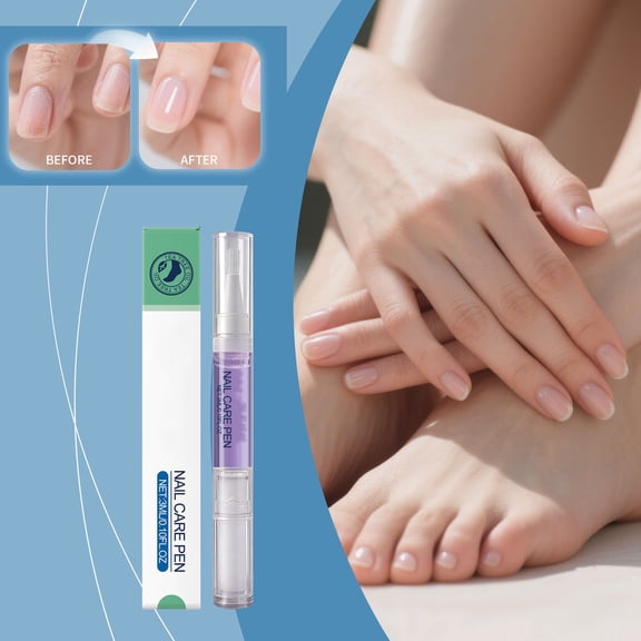 Nail Care Pen, Daily Care for Hands Feet Nails, 3ml, Natural Translucent Shine, Nourishing Formula, Portable, Easy Application, for Healthy Nails, Gift for Her, Manicure Tool, Nail Treatment