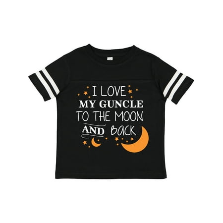 

Inktastic I Love My Guncle to the Moon and Back Gift Toddler Boy or Toddler Girl T-Shirt