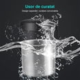 thumbnail image 5 of Cenicero portátil para coche, innovador cenicero sin humo desmontable de acero inoxidable con diseño sellado para viajes en coche, la luz LED azul garantiza un uso fácil durante la noche, 5 of 5
