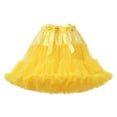 thumbnail image 2 of Riforla Skirt Clouds Boneless Soft Tutu Skirt Skirt Skirt Womens Skirts Yellow One Size, 2 of 3