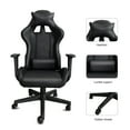 thumbnail image 2 of Gaming Chair Office Desk Chair Ergonomic Reclining Computer Chair Height Adjustable Swivel Recliner with Headrest Lumbar Support, Black, 2 of 7