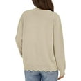 thumbnail image 5 of PRETTYGARDEN Cardigans for Women Lightweight Casual Long Sleeve Knitted Open Front Shrugs Sweaters Fall Clothes, 5 of 8