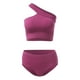 thumbnail image 2 of Gibobby Conjunto de pantalones de yoga Pantalones triangulares de hombro de color sólido para mujer Sujetador de yoga Espalda integrada Deportes y ropa interi(Rosa caliente,G), 2 of 3