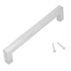 thumbnail image 1 of Manija de gabinete plateada de acero inoxidable 304 de 12 mm, accesorio para puerta de muebles de estilo simple (192 mm), 1 of 8