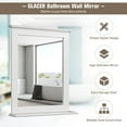 thumbnail image 4 of Giantex Bathroom Wall Mirror, Square Vanity  Makeup  Hanging Mirror for Dressing Room Washroom Bedroom, White, 4 of 6