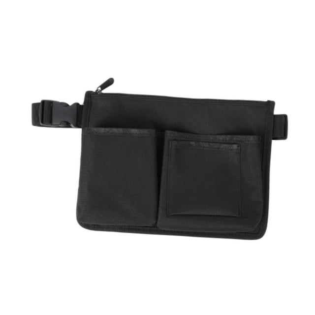 Bolsa de cintura para enfermera, bolsa de almacenamiento de suministros médicos para kits de enfermería, guantes de herramientas para mujer Negro