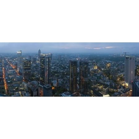 Aerial view of a city Frankfurt Hesse Germany Poster (Best Of Frankfurt Germany)