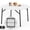White, variant on HaiNova 60in Round Folding Table, Heavy Duty Plastic Table for Commercial Event Wedding Party Desk, Accommodate 6-8 People, Black