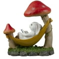 thumbnail image 4 of Northlight Statue de Jardin Blanche Bunny 11,75 Pouces dans un Hamac Extérieur, 4 of 5