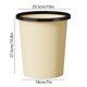 thumbnail image 3 of Cubo de basura de plástico Papelera redonda | Moderno cubo abierto para baño, cocina, salón | Diseño engrosado y duradero sin tapa | Anillo de bolsa seguro Base antideslizante | 9,06 x 8,46 x 6,10, 3 of 6