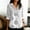Gray, variant on Womens Button Down Shirts Long Sleeve Polka Dots Blouse Business Casual Work Tops