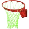 thumbnail image 1 of Red de baloncesto para exteriores que brilla en la oscuridad, repuesto de red de baloncesto resistente, antilatigazo en todo tipo de clima. Regalo deportivo de baloncesto nocturno de tamaño estándar TUNC Sencillez, 1 of 5