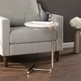thumbnail image 3 of Maklaine Transitional Round C - End Table in Antique White - Champagne, 3 of 3