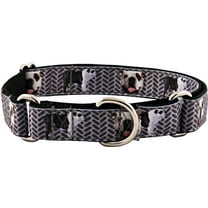 Country Brook Petz® English Bulldog Tough Guy Ribbon Martingale Dog Collar Limited Edition, Medium