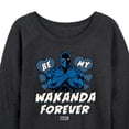 thumbnail image 3 of Marvel Black Panther - Valentine Be My Wakanda Forever - Women's French Terry Pullover Long Sleeve Shirt, 3 of 5