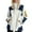 Beige, variant on WTOBBY Ladies' Loose Comfortable Windproof Waterproof Outdoor Jacket, Ideal for Casual Fashion, Hiking, and All-Season Use,Beige L