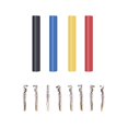 thumbnail image 1 of Phosphor bronze Cartridge Connector Clips Tubes 8 Gold Plated Pins For Cartridges Turntable IT, 1 of 5