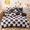 7, variant on Duvet Cover Set Green Red Plaid Printed Bedding Reversible Comforter Cover Set with Zipper for New Year Holiday Gifts