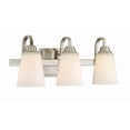 thumbnail image 2 of Grace 21 in. 3 Light Brushed Polished Nickel Finish Vanity Light with Frost White Glass, 2 of 3