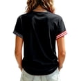 thumbnail image 3 of AHMOMEI 911 Never Forget Shirt American Flag Memorial Day September 11 Shirts Honor Faith Short Sleeve Women Patriotic Shirt, 3 of 3