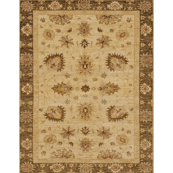 Ahgly Company Indoor Rectangle Abstract Orange Oriental Area Rugs, 2' x 5'