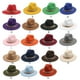 thumbnail image 5 of Sombrero Fedora Minnieouse Unisex ala ancha Collar de oro rosa, 5 of 6
