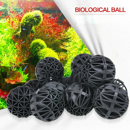 Smart Novelty 100 Pcs 16MM Aquarium Bio Balls Filter Media Wet Dry Koi Fish Tank (Best Pond Filter Media)