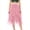 Pink, variant on Cethrio Girls Flowy Skirts, High Waist Summer A-Line Dancing Kids Midi Skirts Pink Size 6