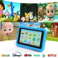 thumbnail image 4 of 8" Kids Tablet Android Toddler Tablets Children Tablet 32GB WiFi BT Dual Camera, 4 of 17