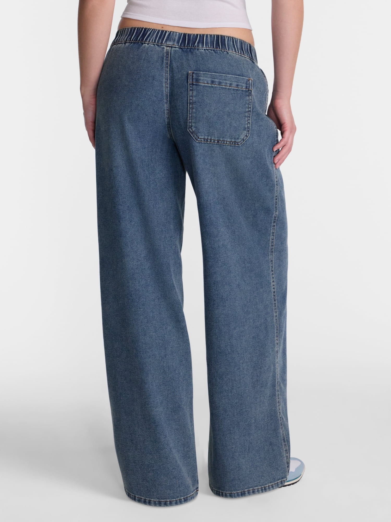 No Boundaries Baggy Pull On Pants, 31.5'' Inseam, Women's XXS-XXL