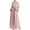 Pink, variant on Brilliant Womens Dresses Outlet Long Sleeve Neck Belt Dress Dress Solid Robe Vintage Elegant Kaftan Fashion Clothes under $5.00