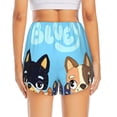 thumbnail image 2 of Lsque Bluey Printed Women's Running Shorts with Liner Pockets,Elastic Quick Dry Workout Athletic Gym Yoga Shorts,Womens High Waist Shorts-X-Large, 2 of 9