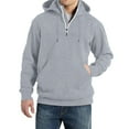 thumbnail image 2 of Hoodies for Men Quarter Zip Up Hoodie Heavyweight Loose Fit Pullover Hooded Sweatshirt for Men with Pocket, 2 of 5