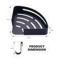 thumbnail image 5 of Wowow 2 in. W x 23 in. D x 4 in. H Wall Mounted Shower Caddy Basket in Matte Black, 5 of 6
