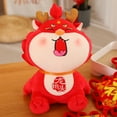 thumbnail image 4 of Lohuatrd Kawaii Laughing Dragon Plush Doll Toy Soft Stuffed Animal Pillow Chinese Zodiac Dragon Doll Year of 2024 Mascot Doll Ornament Home New Year Party Decoration Festival Gift, 4 of 7