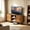 51"Walnut, variant on TV Stand for TVs up to 60", 51" Entertainment Center with Sliding Doors, Media Console Table for Living Room