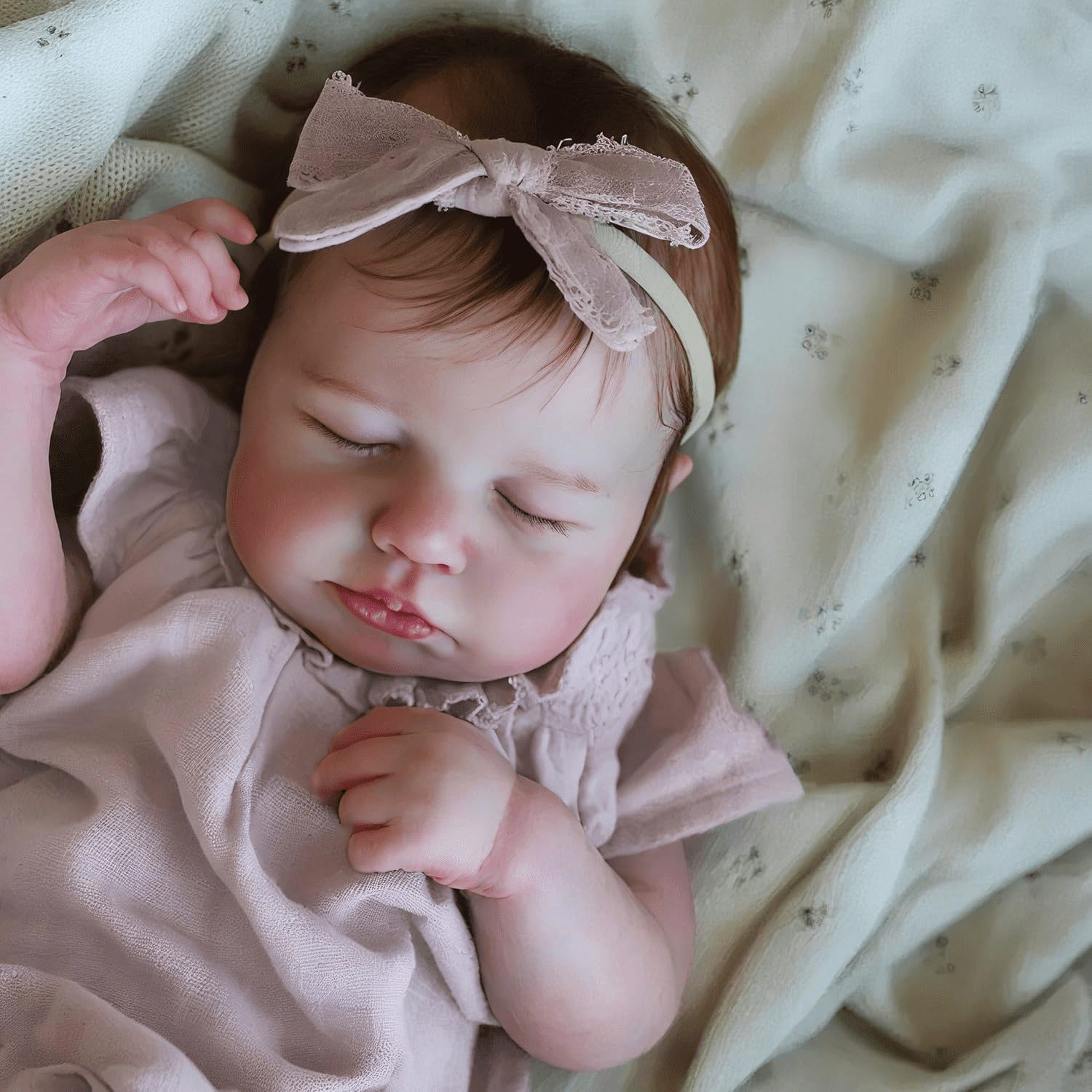 Lifelike Reborn Baby Dolls - 20" Sleeping Newborn Baby Dolls Full Body, Soft Real Life Baby Dolls with Cloth Body Birthday Gift Toy for Age 3+